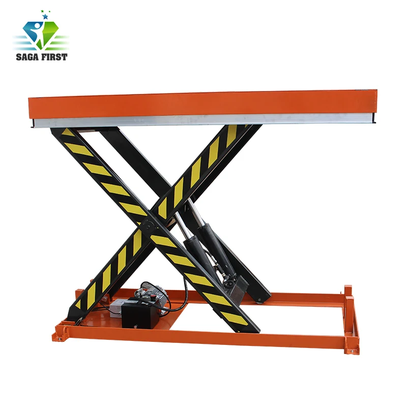 

1ton China electric static scissor lift platform for lifting goods with CE