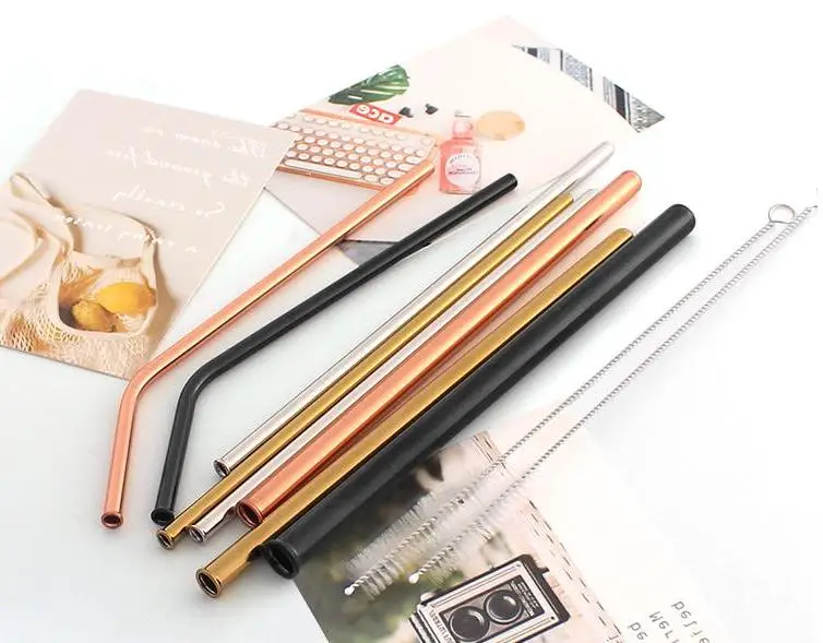 8 5 дюймов устойчивые к появлению царапин соломинки металла многоразовая солома и