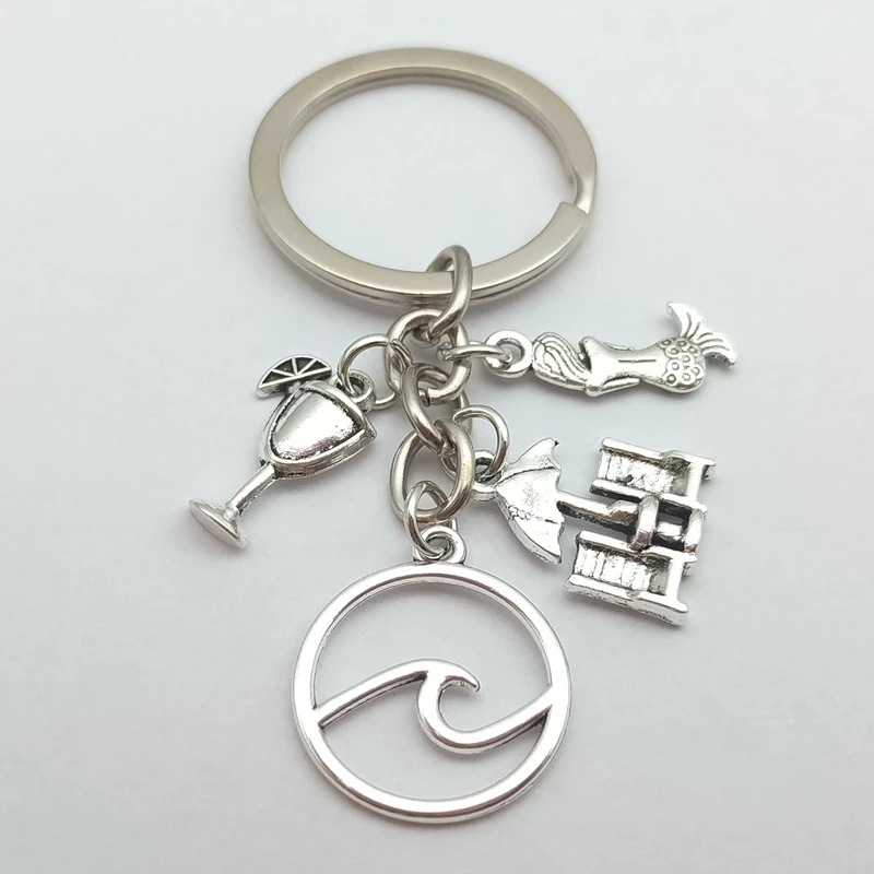 Брелок для ключей в пляжном стиле мужчин и женщин | Украшения аксессуары