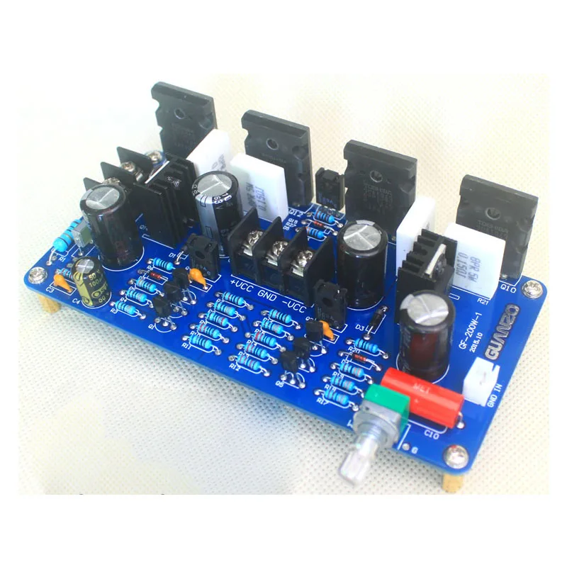 

200W Mono Amplifier Board Fever C5200 A1943 Home Audio Double Parallel High Power Discrete Component Power Amplifier Board