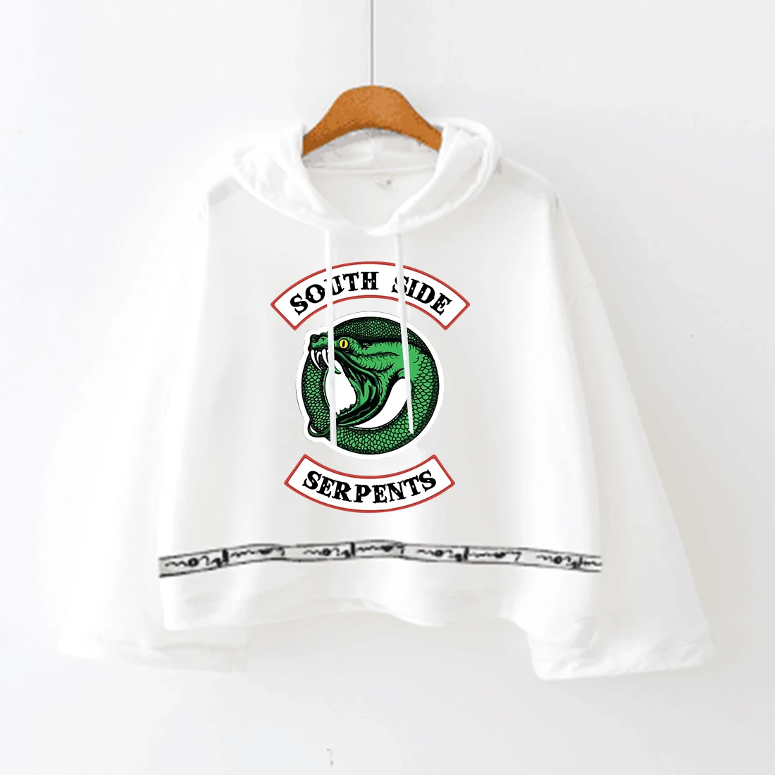 

Harajuku Fashion Kpop Clothes Riverdale Hoodie Sweatshirts Women Long Sleeve Pullover Top HipHop Streetwear Striped Hooded Hoody