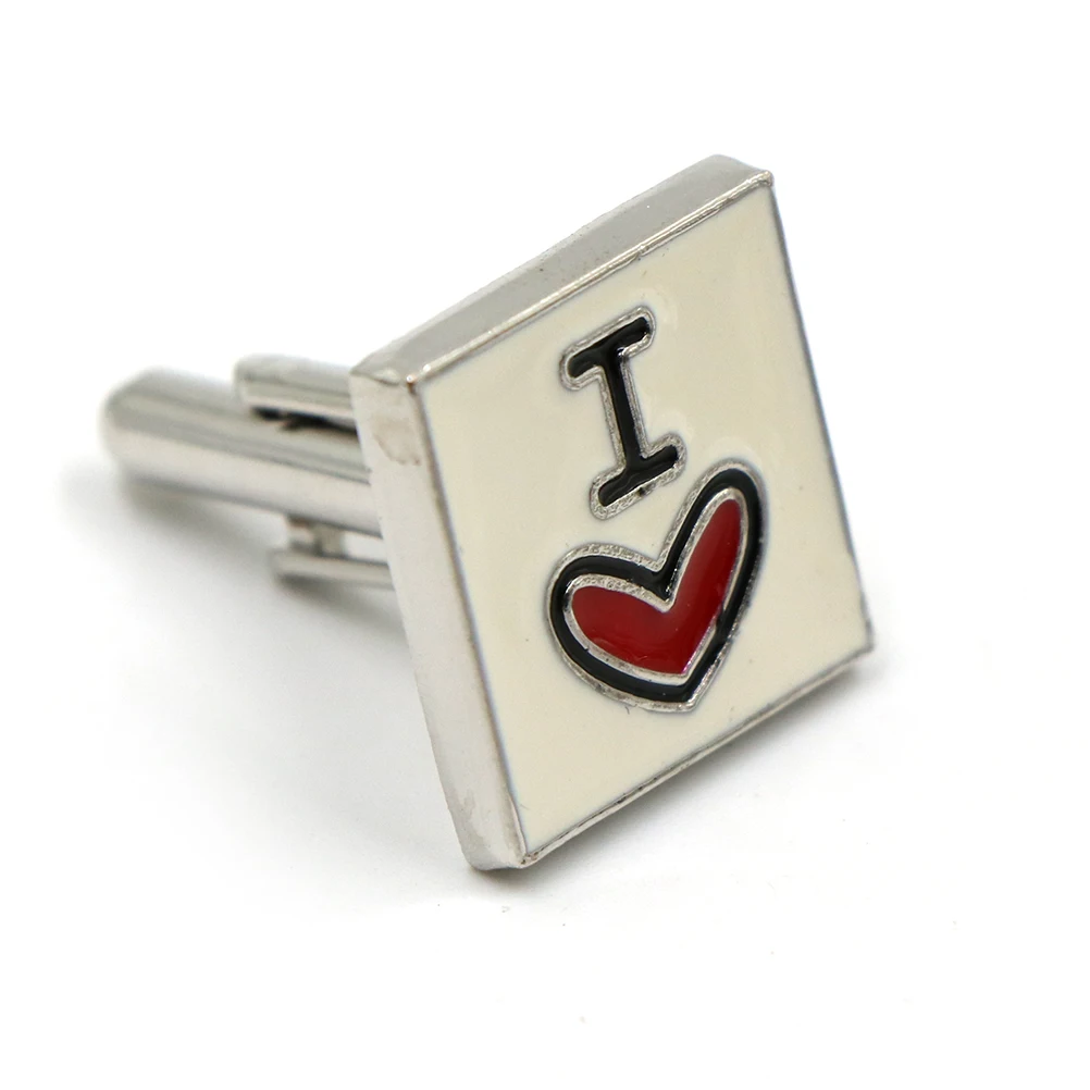 Новые модные Редкие изысканные запонки для вечевечерние рубашки я люблю свою