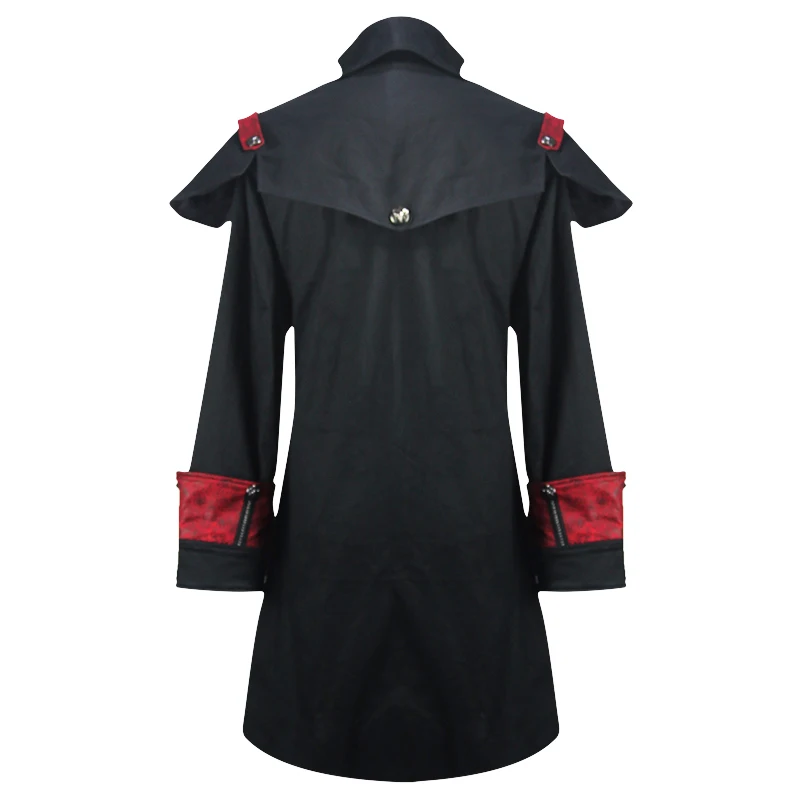 Devil модные мужские стимпанк Ретро стиль вечерние длинная куртка Виктории