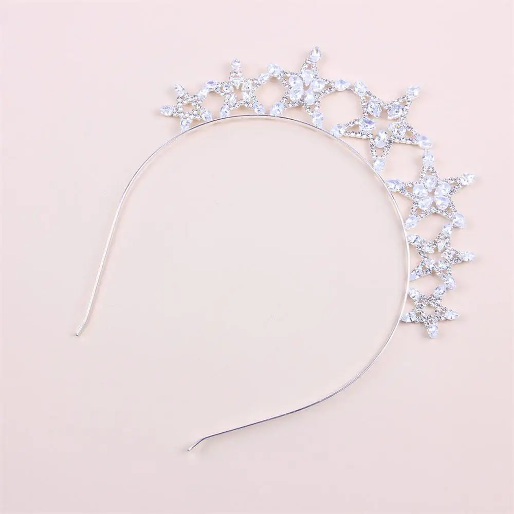 

Personality Hollow Star Zircon Hair Hoop Headdress Fashion Bride Small Fresh hair Accessories Temperament Wedding Accessories
