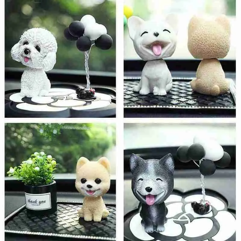 

Car Dashboard Decor Nodding Puppy Toys Shaking Head Wobble Home Toy Dog Room Dolls Head Car Car Ornaments Dog Shaking Bobbl Y5K7