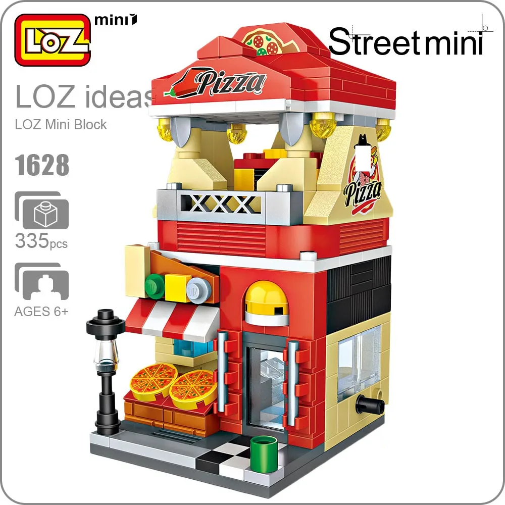 LOZ Mini Street View City строительные блоки DIY сборка Обучающие кирпичи 3D архитектура модели магазин детский подарок рождественские игрушки
