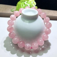 8 12mm natural round beads rose quartz loose bead bracelet 8