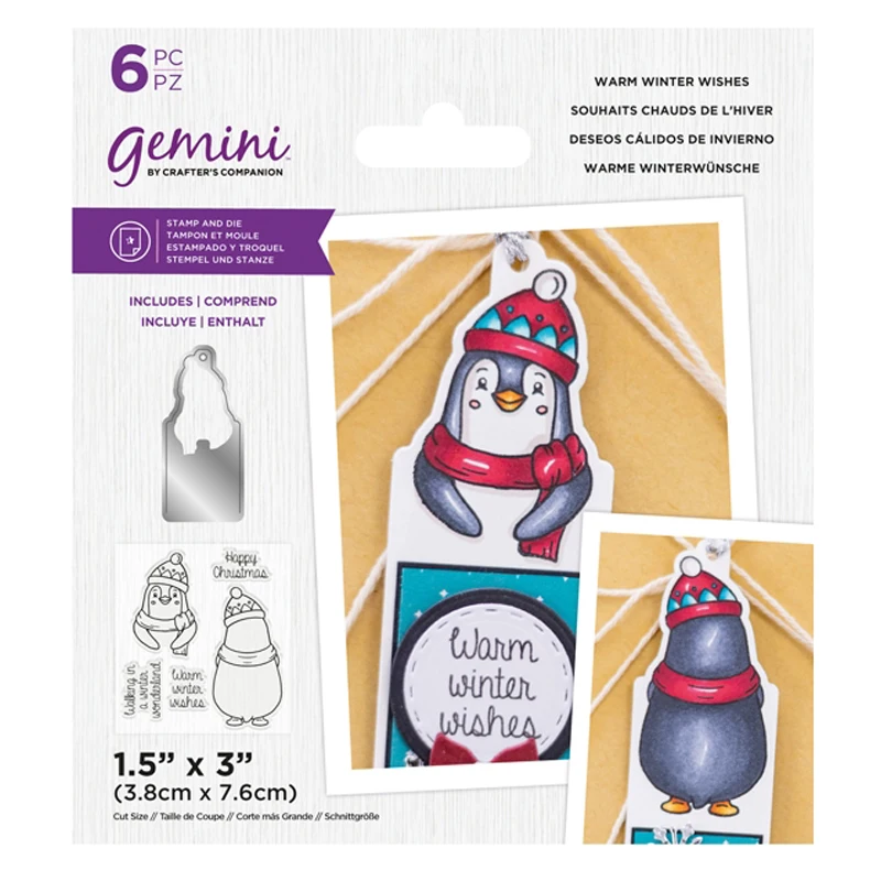 

Металлические Вырубные штампы Пингвин и прозрачные силиконовые штампы «сделай сам» альбом для скрапбукинга бумажная карта декоративный ш...