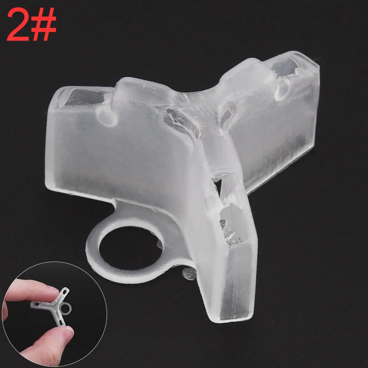 2 # Тройной полиэтиленовый рыболовный крючок крышка безопасная рыболовная