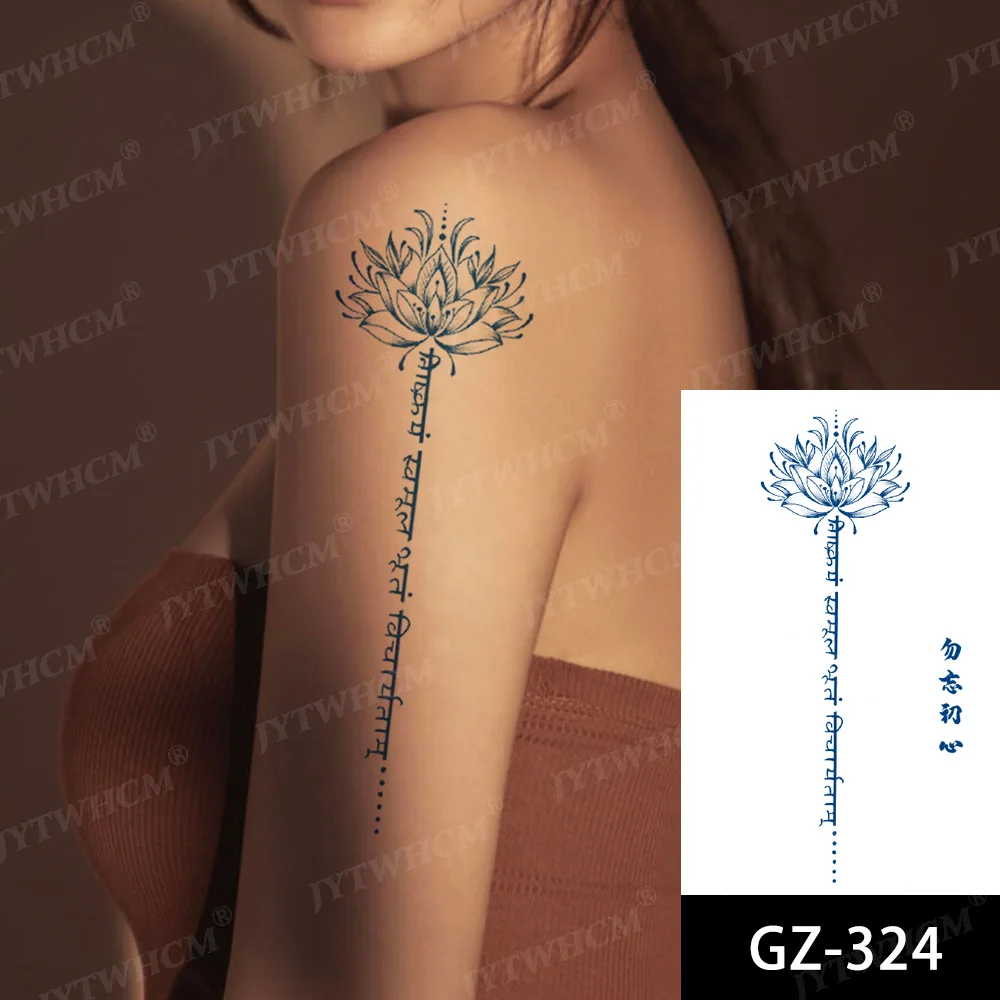 Маленькие наклейки с принтом временная татуировка водостойкая английская