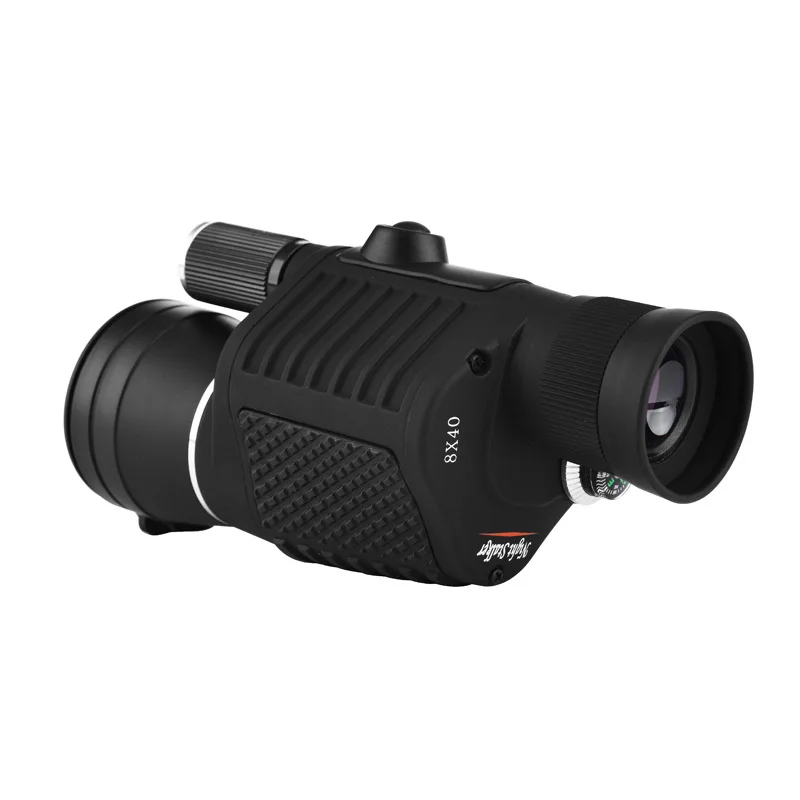 Новинка одиночный телескоп 10X40 очки с фонариком Высокая Мощность HD открытый