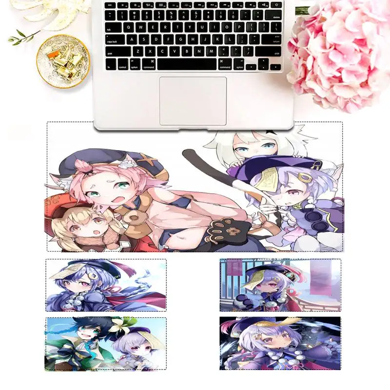 

Pattern GenshinImpactQiqi Gaming Mouse Pad PC Laptop Gamer Mousepad Anime Antislip Mat Keyboard Desk Mat For Overwatch/CS GO