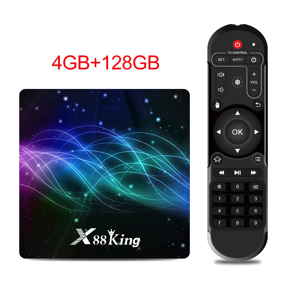 Color 4 ГБ ОЗУ 128 Гб ПЗУ Amlogic S922X ТВ приставка Android 9,0 двойной Wifi BT5.0 1000M 4K 60fps USB3.0 Google Play Store Youtube медиаплеер - Цвет: Color