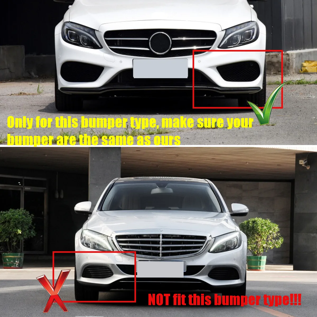 Передняя левая/правая/Центральная крышка переднего бампера автомобиля нижний