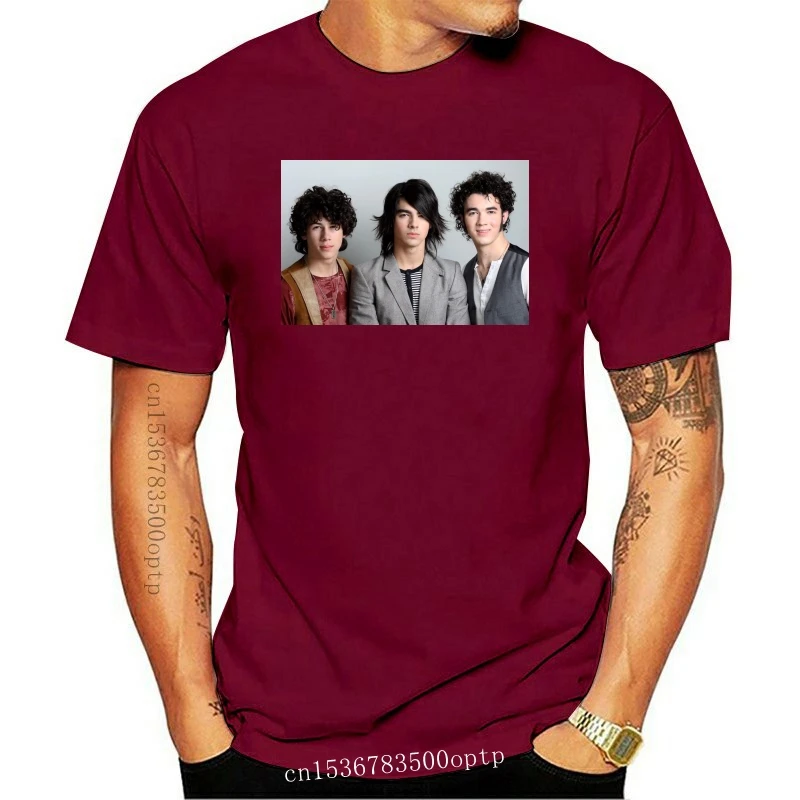 

New Justin Bieber Wears A Jonas Brothers Shirt To The Spa With Hailey Free Shipping Funny Tops Tee Shirt
