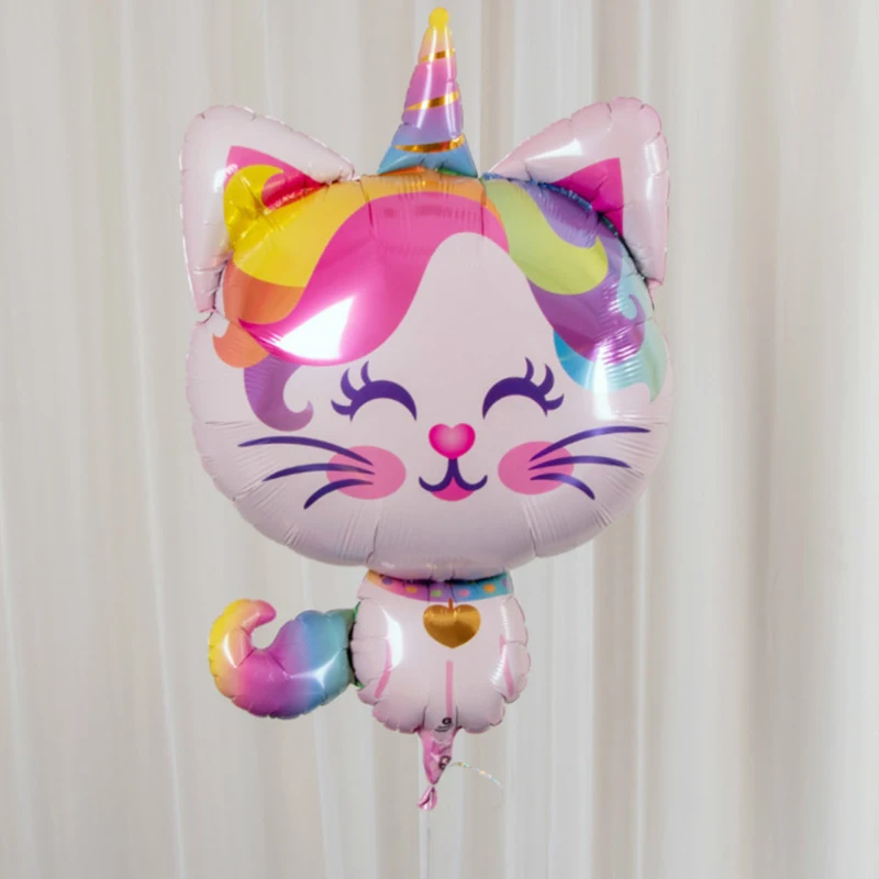 

Aluminum Film Birthday Balloons Foil Balloons Helium Cute Big Head Cat Balloon Birthday Decoration Kids Toy Happy Party Supply