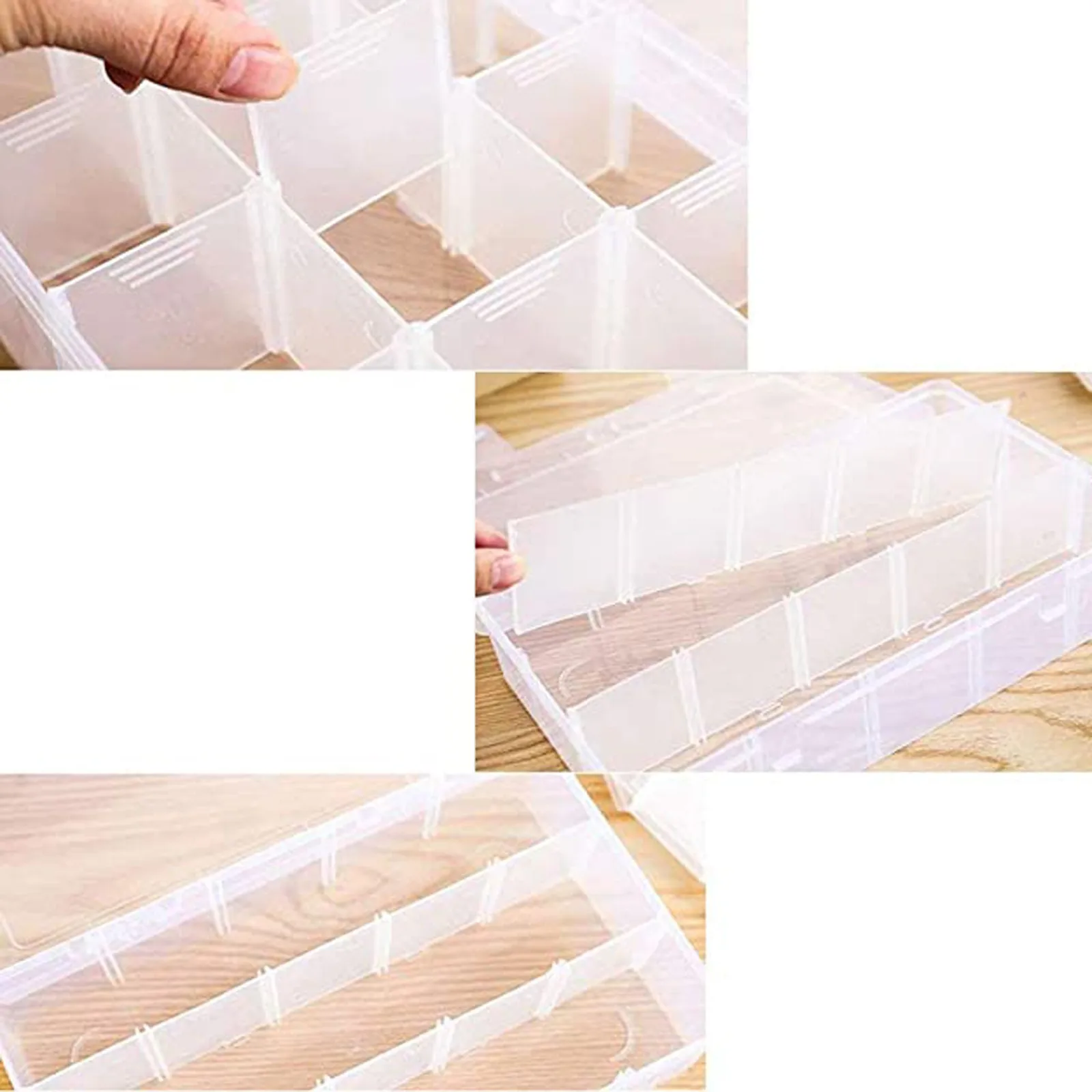 Прозрачный органайзер для хранения большие пластиковые ящики используются