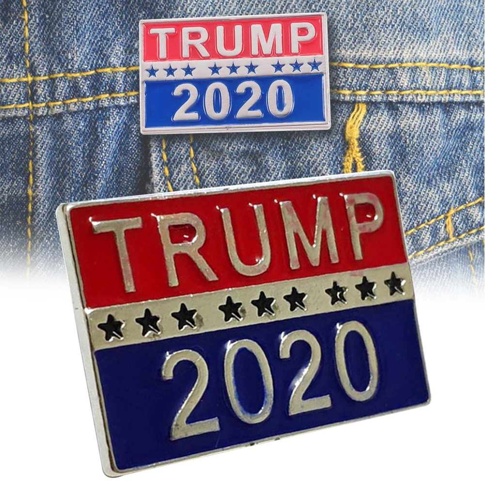 Брошь булавка подарки кнопка для предвыборной акции Трамп 2020 выбор президент