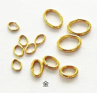 Соединительное кольцо из нержавеющей стали для поделок 100 шт. золото розовое