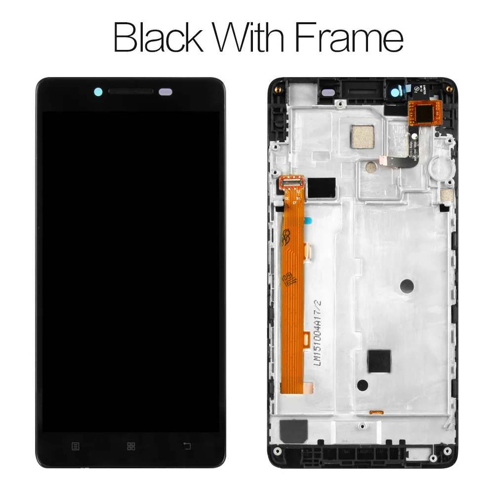 Screen with frame 5," дисплей для lenovo A6000 536 ЖК сенсорный экран дигитайзер с рамкой для lenovo A6000 K3 K30-T ЖК-дисплей - Цвет: Screen with frame