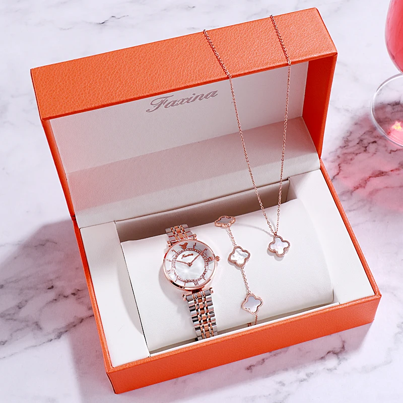 Взрывобезопасный роскошный женский браслет часы платье серебро золото