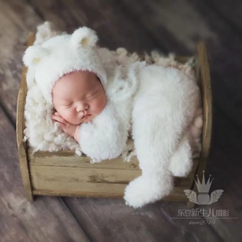Fotograf&iacute;a de reci&eacute;n nacido accesorios trajes de ni&ntilde;o ni&ntilde;a mameluco beb&eacute; Body de oso reci&eacute;n nacido traje de beb&eacute;, apoyos de la foto de la sesi&oacute;n de fotos secreto-1