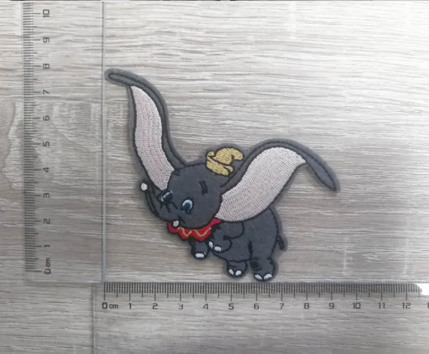 Dumbo утюг на патч es детская ткань металлическая аппликация патч слон животное мультяшный значок