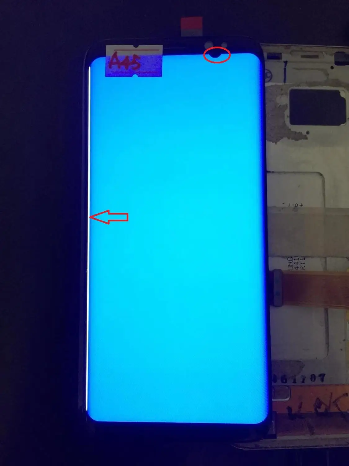 NO.A45 AMOLED для samsung Galaxy S8 G950A G950U G950F ЖК-дисплей кодирующий преобразователь сенсорного экрана в сборе с линией - Цвет: NO.A45
