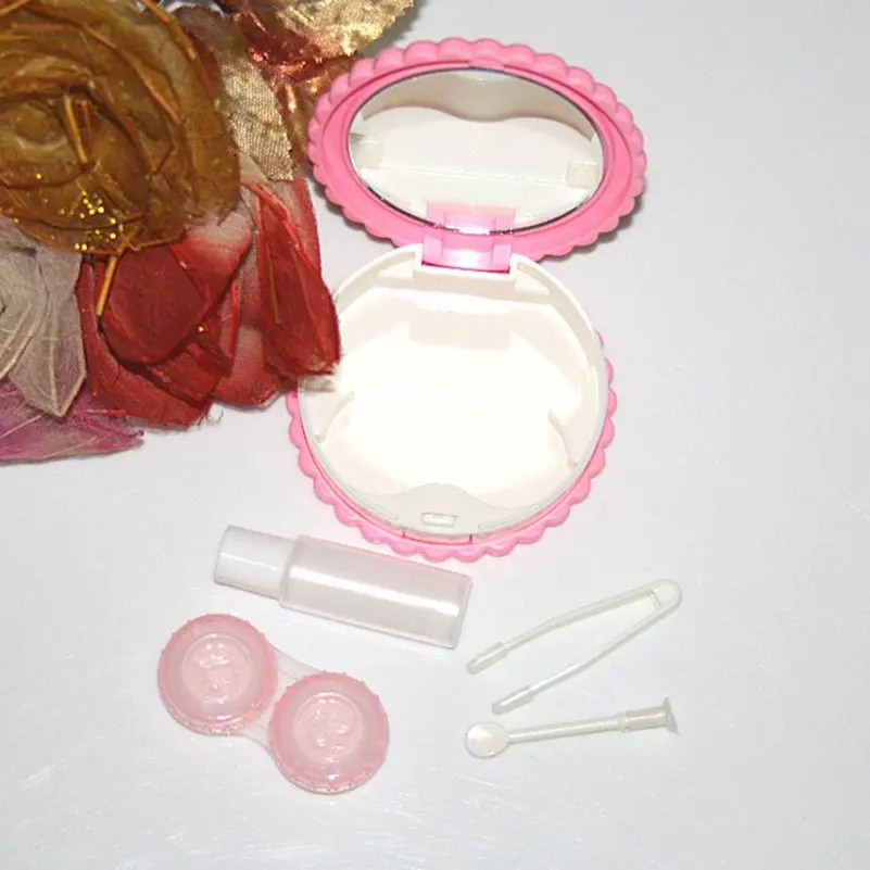 Милые печенье Форма контактные линзы чехол Прекрасный Мини очки Аксессуары для