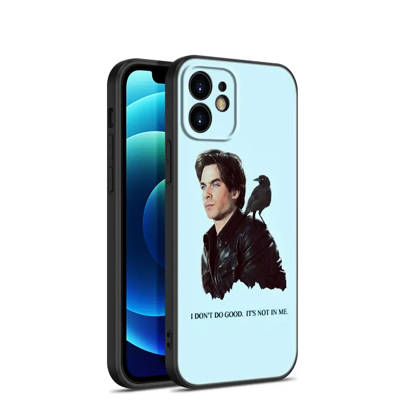 Чехол для телефона "Дневники вампира" для Apple iPhone 13 12 Mini 11 Pro Max XR X XS MAX 6 6S 7 8 Plus 5 5S SE 2020 черного цвета.