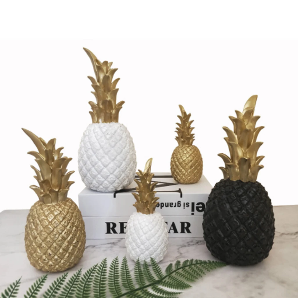 Аксессуары для украшения дома фигурка в форме ананаса 3 цвета миниатюрные
