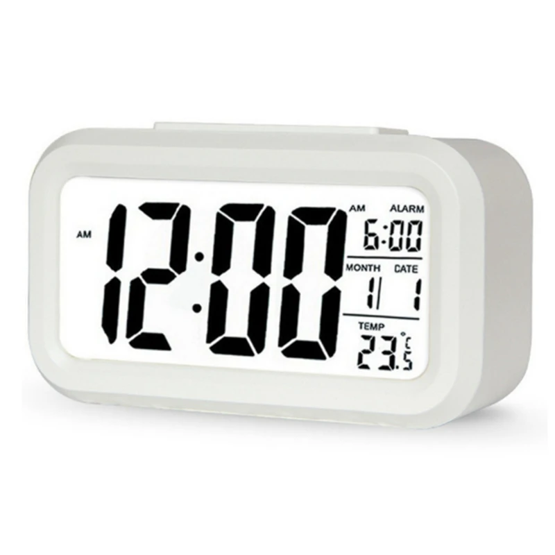 Часы будильник светодиодный цифровые часы с ночной Светильник календарем