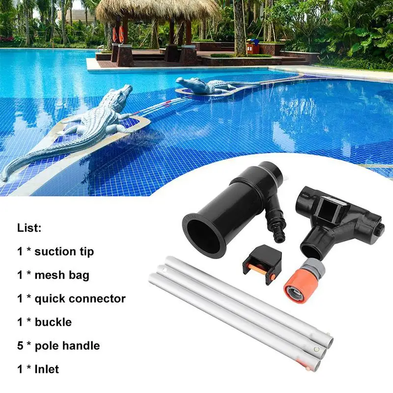 Mini Pool Jet Swimming Vacuum Cleaner Floating Objects Cleaning Tools Suction Head Pond Fountain Brush | Дом и сад