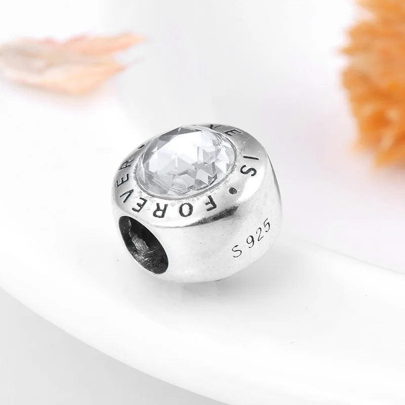 Высокое качество Прозрачный Циркон LOVE IS шармы &quotнавсегда&quot бусины 925