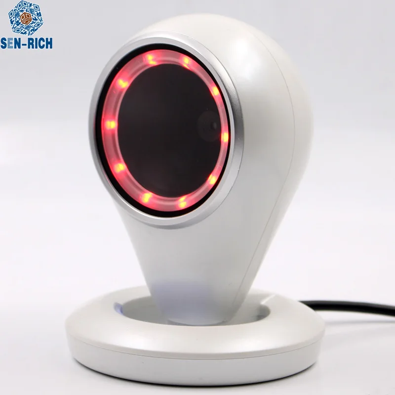 USB/RS232 всенаправленный New1/2D Handsfree лазерный сканер штрих-кода для чтения SR-6500