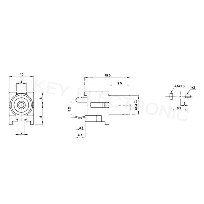 20PCS AV1-8.4-6 Audio Video AV Concentric 1 Female RCA Socket Jack Connector with straight foot | Обустройство дома