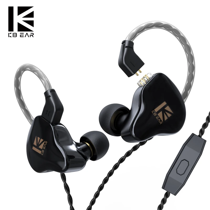 

Наушники-вкладыши KBEAR KS1, Hi-Fi, с микрофоном