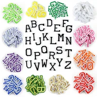 26pcs english alphabet letter a z applique iron on letters patch for clothing badge paste for clothes bag shoes wholesale