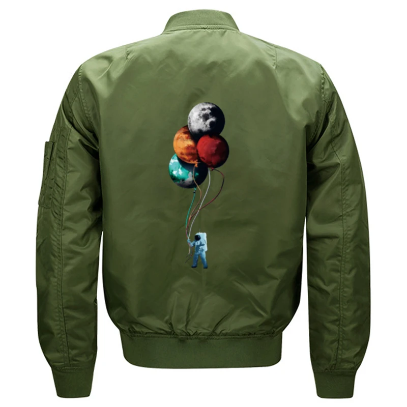 Мужская куртка-бомбер Ma-1 с принтом космонавта летающая парная куртка ВВС тонкая