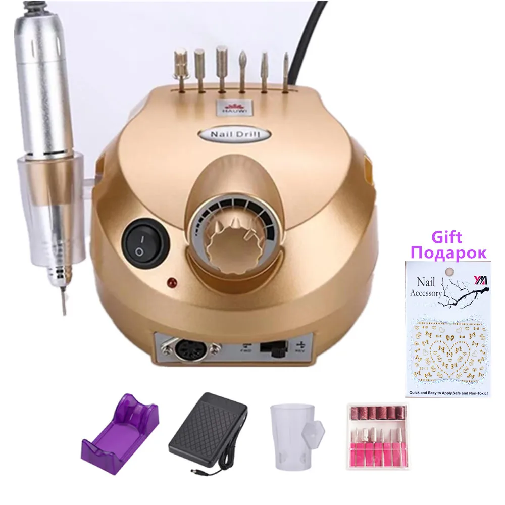 Profissional do Prego Arquivo de Manicure Kit e Manicure Frustração Elétrica Pedicure Broca Arte Polimento Máquina Ferramenta 35000 Rpm