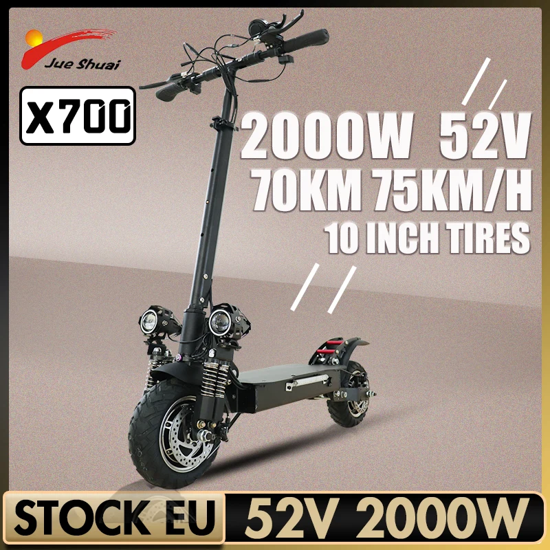 

Электрический скутер, 2000 Вт, 75 км/ч, максимальная скорость, электрический скейтборд, 10 дюймов, большое колесо, Электрический скутер для взрос...