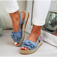 flats sandals for summer woman shoes peep bow casual shoes sandalias mujer for women 2020