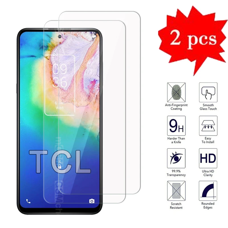 

2-1Pcs Glass For TCL 20 5G SE Cover Phone Screen Protector 2.5D Protective Film On TCL 10 SE 10L Explosion-proof Tempered Glass