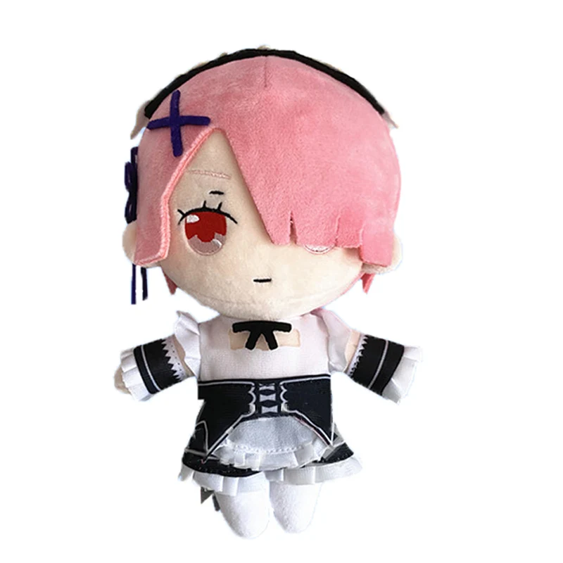 Mu&ntilde;eco de peluche de Anime Rem Ram, mu&ntilde;eco de peluche suave de 20cm Re:Life In A Different World desde Zero, accesorios para Cosplay-2