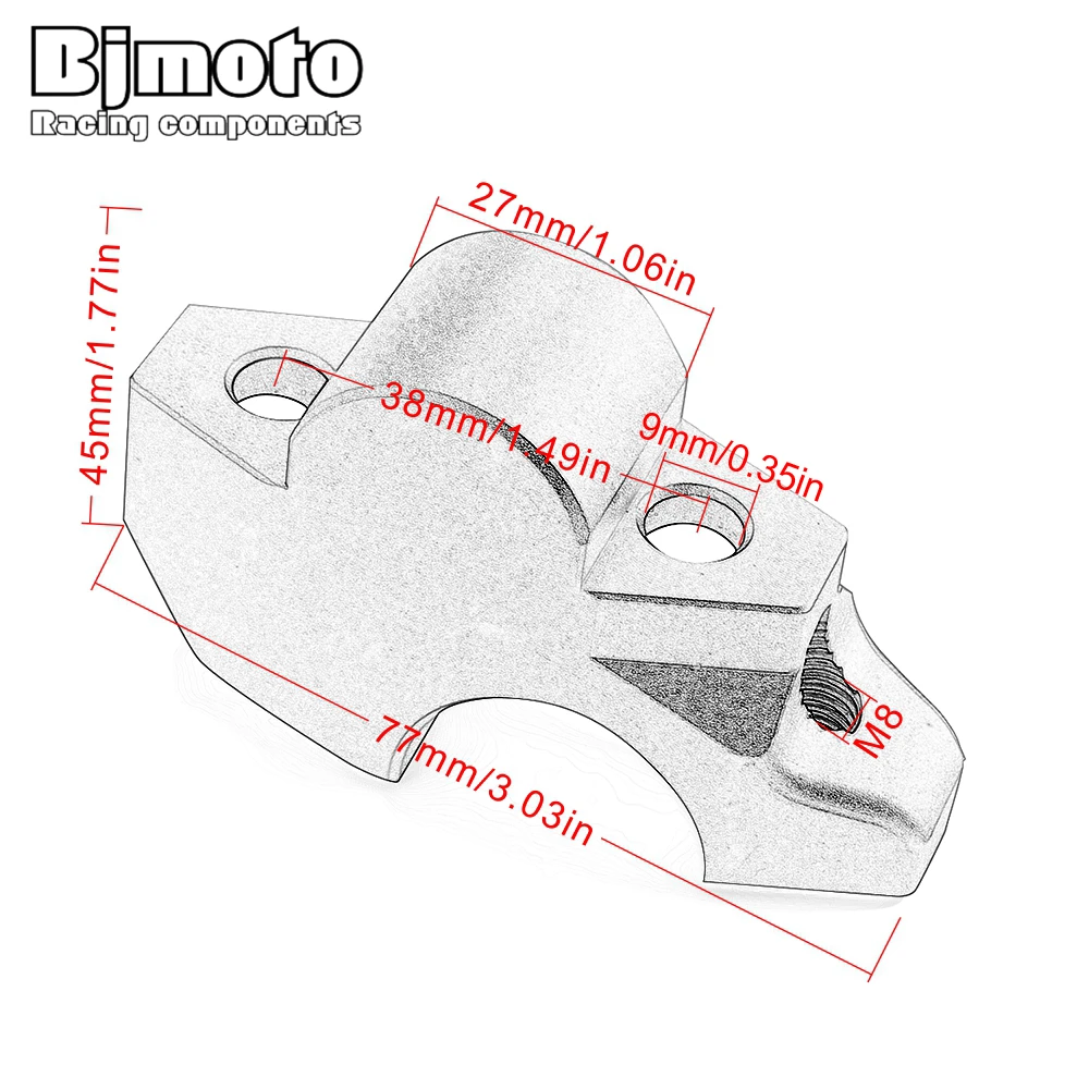 

Motorcycle Aluminum Alloy Handlebar Risers 28mm Height up Adapters for HONDA X-ADV750 XADV750 2017-2018 Motorcycle Accessories