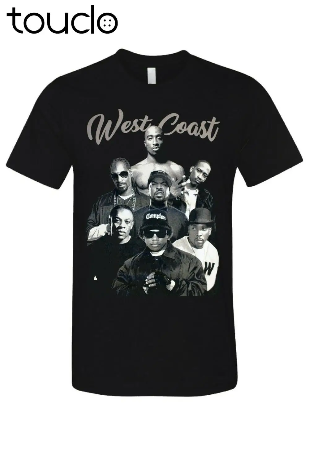 

New West Coast Hip Hop Legends 2Pac & Compton Rappers Urban Graphic T-Shirt New Blk Unisex S-5Xl