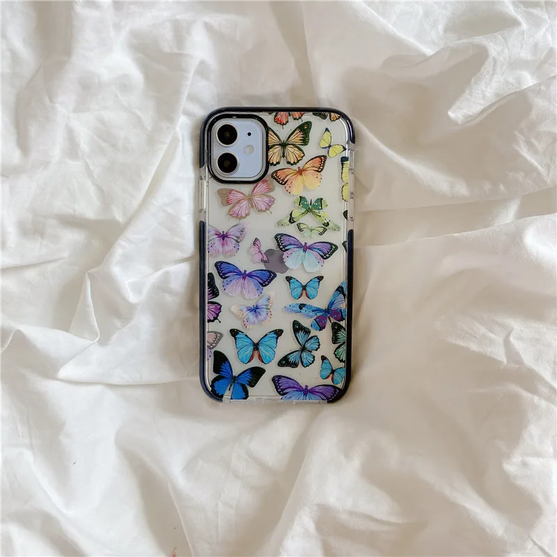 

Colorful gradient butterfly phone case iphone 11 phone cases iphone xr case 11 iphone case iphone 8 plus case