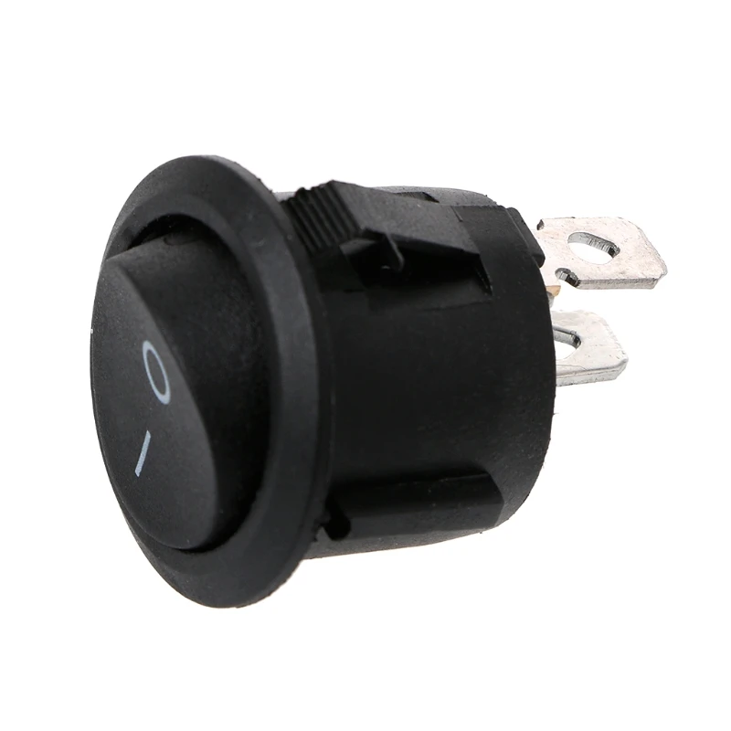 

On/Off Round Rocker Switch + Female Crimp Spade Connectors Car Boat