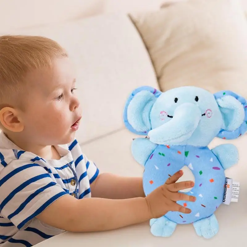 Мультяшная детская ручная хватка кольцо колокольчик оригинальная иллюстрация