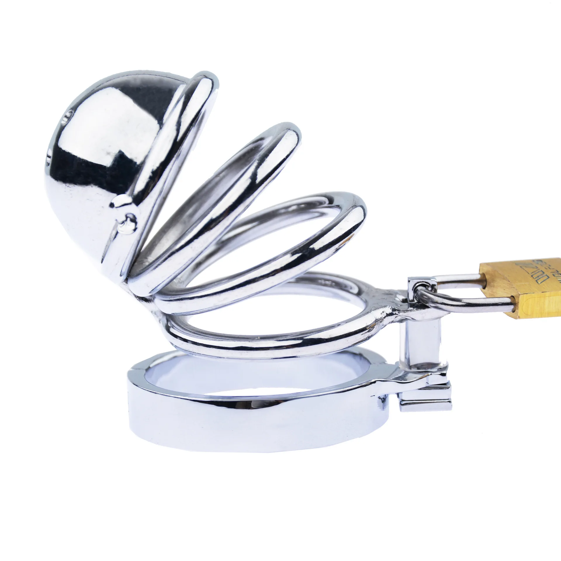 6 см короткая металлическая шляпа Кольца для пениса нержавеющая сталь